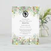 Invitation fête du jardin à thé, belle douce pastel (Debout devant)