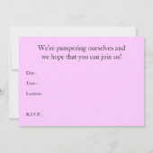 Invitation fête du jour spa (Dos)