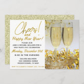 Invitation Fête du "Joyeux Nouvel An" (Devant / Derrière)