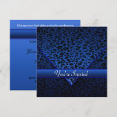 Invitation Fête du léopard bleu de la Royal Navy (Devant / Derrière)