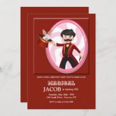 Invitation Fête du magicien (Devant / Derrière)