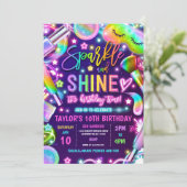 Invitation Fête du Maquillage spa Fête du Neon Glow (Debout devant)