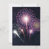 Invitation Fête du Mariage de feux d'artifice de Las Vegas (Dos)