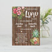Invitation Fête du mariage de Luau (Debout devant)