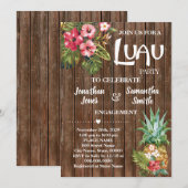 Invitation Fête du mariage de Luau (Devant / Derrière)
