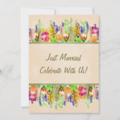 Invitation Fête du Mariage du printemps (Devant)