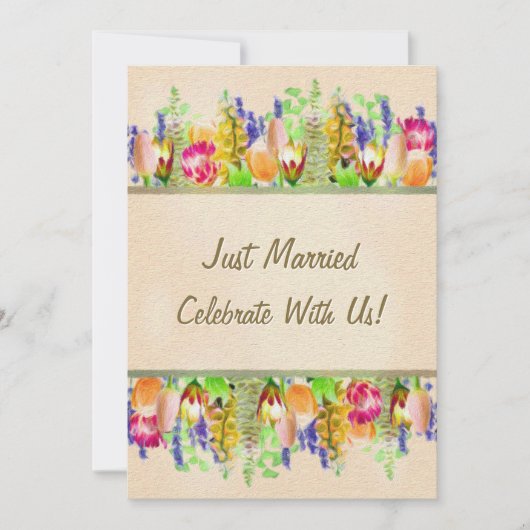 Invitation Fête du Mariage du printemps (Devant)