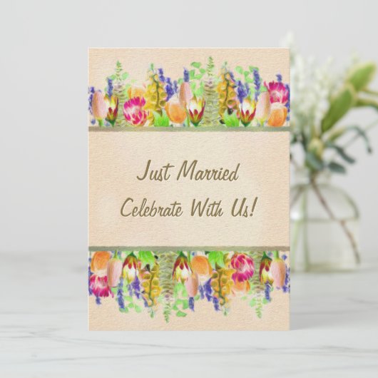 Invitation Fête du Mariage du printemps (Debout devant)