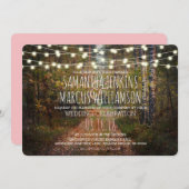 Invitation Fête du Mariage du sentier forestier enchanté (Devant / Derrière)