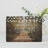 Invitation Fête du Mariage du sentier forestier enchanté (Debout devant)