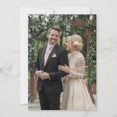 Invitation Fête du Mariage photo Arch Butter-Yellow Rose (Dos)