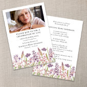 Invitation Fête du Mémorial des fleurs sauvages