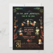 Invitation Fête du Monstre Costume d'Halloween (Devant)