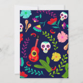 Invitation Fête du néon brillant mexicain 5 de mayo fiesta (Dos)