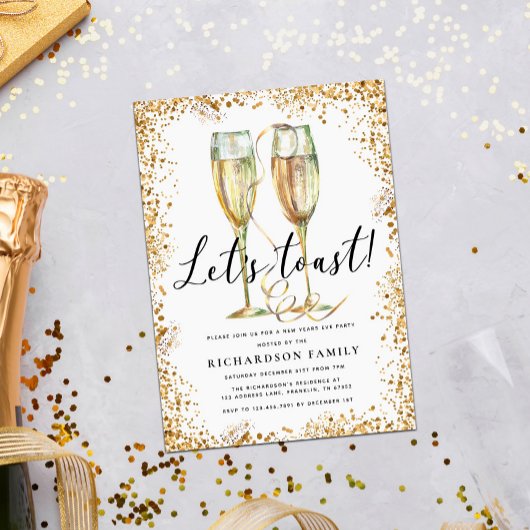 Invitation Fête du Nouvel An