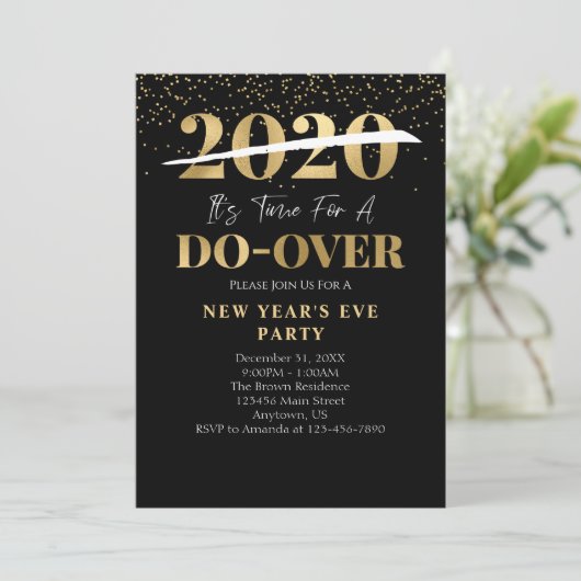 Invitation Fête du Nouvel An 2020 (Debout devant)