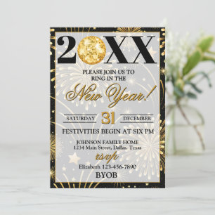 Invitation Fête du Nouvel An 2026