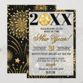 Invitation Fête du Nouvel An 2026 (Devant / Derrière)