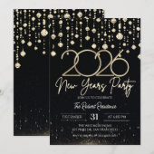 Invitation Fête du Nouvel An 2026 (Devant / Derrière)