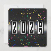 Invitation Fête du Nouvel An 2027 Odomètre (Devant)