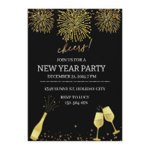 Fête du Nouvel An au Champagne et Feux d'Artifice