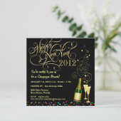 Invitation Fête du Nouvel An - Brunch au Champagne (Debout devant)