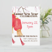 Invitation Fête du Nouvel An lunaire (Debout devant)
