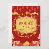 Invitation Fête du Nouvel An lunaire : Une nuit de joie (Dos)