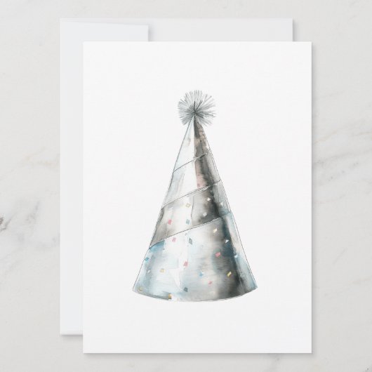 Invitation Fête du Nouvel An moderne (Dos)