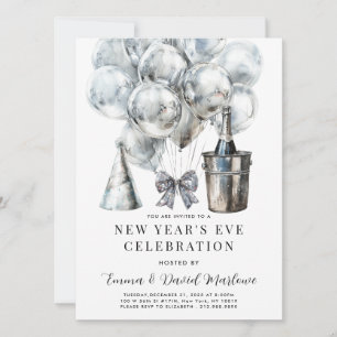 Invitation Fête du Nouvel An moderne