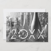 Invitation Fête du Nouvel An Moderne et Chic (Devant)