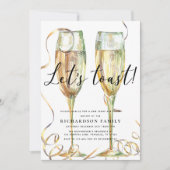 Invitation Fête du Nouvel An, trinque (Devant)