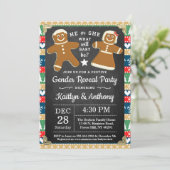 Invitation Fête du pain d'épices Noël de la fête de la révéla (Debout devant)