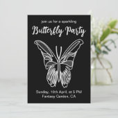 Invitation Fête du papillon luna moth (Debout devant)