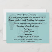 Invitation Fête du parti Vintage Steampunk (Dos)