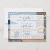 Invitation Fête du Patio extérieur (Dos)