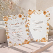 Invitation Fête du petit citrouille bébé automne