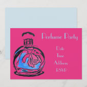 Invitation Fête du plan de fête du parfum (Devant / Derrière)