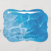Invitation  Fête du pool (Devant / Derrière)