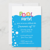 Invitation Fête du pool (Devant)