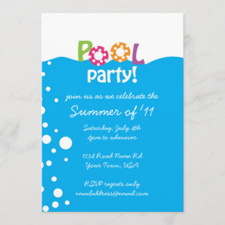 Invitation  Fête du pool