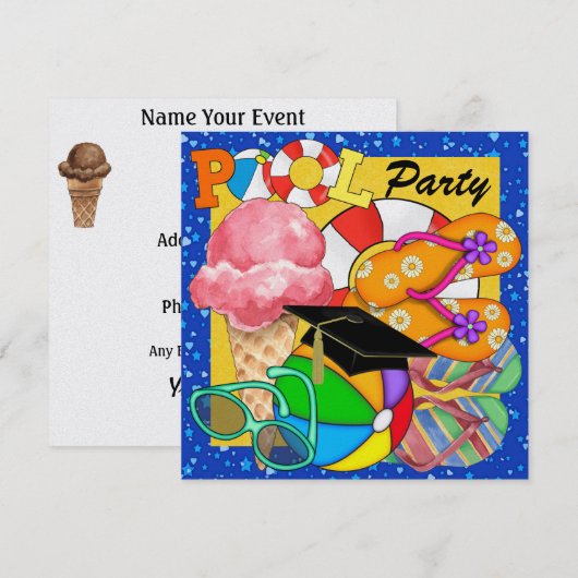 Invitation Fête du pool de diplômés - SRF (Devant / Derrière)