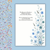 Invitation Fête du premier anniversaire avec une élégante fle