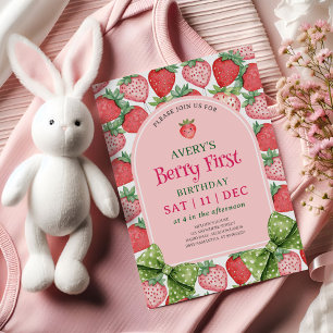 Invitation Fête du premier anniversaire de Berry 1er annivers
