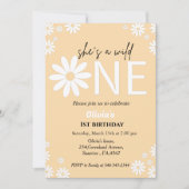 Invitation Fête du premier anniversaire de Daisy bohème wild  (Devant)