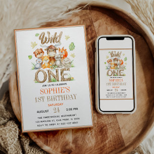 Invitation Fête du premier anniversaire de la bête sauvage