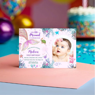 Invitation Fête du premier anniversaire de la sirène sous la