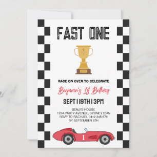 Invitation Fête du premier anniversaire de la voiture de cour
