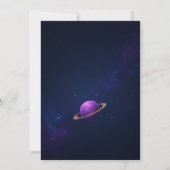 Invitation Fête du premier anniversaire de Space Dino (Dos)