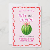 Invitation Fête du premier anniversaire de Sweet Melon (Devant)
